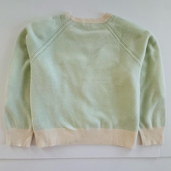 J. Crew 100% Cashmere Plaited Relaxed Sweatshirt in Wintermint Snow | XXL | NWOT - Picture 4 of 10